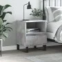 Mesita de noche madera de ingeniería gris hormigón 40x35x50 cm de , Mesitas de noche - Ref: Foro24-830644, Precio: 53,14 €, D...