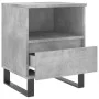 Mesita de noche madera de ingeniería gris hormigón 40x35x50 cm de , Mesitas de noche - Ref: Foro24-830644, Precio: 53,14 €, D...