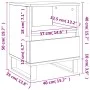 Mesita de noche madera de ingeniería gris hormigón 40x35x50 cm de , Mesitas de noche - Ref: Foro24-830644, Precio: 53,14 €, D...