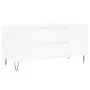 White engineered wood coffee table 102x44.5x50 cm by , Coffee table - Ref: Foro24-830996, Price: 77,84 €, Discount: %