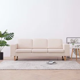 3-Sitzer-Sofa aus cremefarbenem Stoff von , Sofas - Ref: Foro24-281382, Preis: 402,01 €, Rabatt: %
