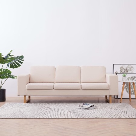3-Sitzer-Sofa aus cremefarbenem Stoff von , Sofas - Ref: Foro24-281382, Preis: 407,06 €, Rabatt: %
