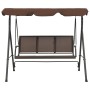 Gartenschaukelbank mit brauner Markise von vidaXL, Gartenwippen - Ref: Foro24-41422, Preis: 177,57 €, Rabatt: %