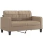 2-seater sofa with cappuccino synthetic leather cushions 140 cm by , Sofas - Ref: Foro24-3200807, Price: 225,48 €, Discount: %