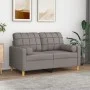 2-seater sofa with taupe gray fabric cushions 120 cm by , Sofas - Ref: Foro24-3200781, Price: 215,86 €, Discount: %