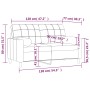 2-seater sofa with taupe gray fabric cushions 120 cm by , Sofas - Ref: Foro24-3200781, Price: 219,22 €, Discount: %