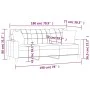 Sofá de 3 plazas con cojines cuero sintético rojo tinto 180 cm de , Sofás - Ref: Foro24-3200811, Precio: 279,80 €, Descuento: %