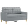 2-seater sofa with light gray fabric cushions 120 cm by , Sofas - Ref: Foro24-3200774, Price: 235,07 €, Discount: %