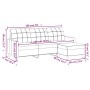 3-Sitzer-Sofa mit Hocker aus rotem Kunstleder, 180 cm von , Sofas - Ref: Foro24-3201017, Preis: 312,86 €, Rabatt: %