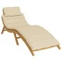 Beige Oxford fabric sun lounger cushion 186x58x3 cm by , Cushions for chairs and sofas - Ref: Foro24-314161, Price: 51,56 €, ...