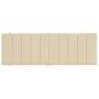 Cojín de tumbona de tela Oxford beige 186x58x3 cm