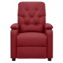 Sillón elevable tela rojo tinto