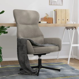 Light Gray Velvet Relaxation Chair by , Armchairs - Ref: Foro24-341108, Price: 112,65 €, Discount: %