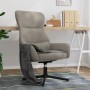 Light Gray Velvet Relaxation Chair by , Armchairs - Ref: Foro24-341108, Price: 112,65 €, Discount: %