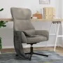 Light Gray Velvet Relaxation Chair by , Armchairs - Ref: Foro24-341108, Price: 110,92 €, Discount: %