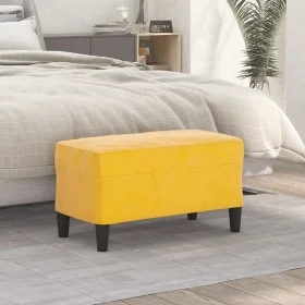 Yellow velvet bench 70x35x41 cm by , Banks - Ref: Foro24-349403, Price: 48,48 €, Discount: %