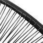 Runder Gartenstuhl aus schwarzem synthetischem Rattan von vidaXL, Gartenstühle - Ref: Foro24-41383, Preis: 106,33 €, Rabatt: %
