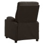 Sillón elevable tela marrón oscuro