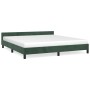Dunkelgrüner Samtbettrahmen mit Kopfteil 180x200 cm von , Betten und Lattenroste - Ref: Foro24-347588, Preis: 151,66 €, Rabat...