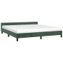 Dunkelgrüner Samtbettrahmen mit Kopfteil 180x200 cm von , Betten und Lattenroste - Ref: Foro24-347588, Preis: 151,66 €, Rabat...