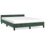 Dunkelgrüner Samtbettrahmen mit Kopfteil 140x200 cm von , Betten und Lattenroste - Ref: Foro24-347576, Preis: 119,64 €, Rabat...