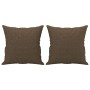 Dekokissen 2 Stück brauner Stoff 40x40 cm von , Kissen - Ref: Foro24-349474, Preis: 22,42 €, Rabatt: %