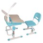 Vipack Escritorio niños regulable Comfortline 301 y silla azul