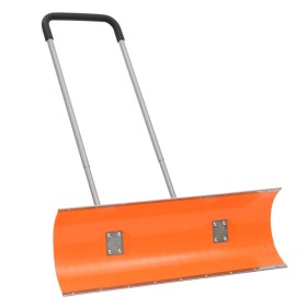 Pala de nieve de mango extensible lámina de acero naranja 96 cm