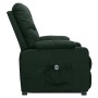 Sillón elevable tela verde oscuro