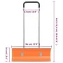 Pala de nieve de mango extensible lámina de acero naranja 96 cm by , snow shovels - Ref: Foro24-364818, Price: 76,58 €, Disco...
