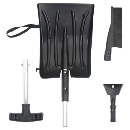 3-in-1-Schneeschaufel-Set aus schwarzem Aluminium von , Schneeschaufeln - Ref: Foro24-364824, Preis: 28,70 €, Rabatt: %