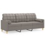 3-Sitzer-Sofa mit taupegrauen Stoffkissen, 180 cm von , Sofas - Ref: Foro24-3200797, Preis: 279,30 €, Rabatt: %