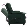 Sillón elevable tela verde oscuro