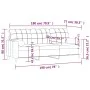 3-seater sofa with taupe gray fabric cushions 180 cm by , Sofas - Ref: Foro24-3200797, Price: 274,96 €, Discount: %