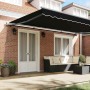 Toldo Manual Negro 500 x 300 cm tela