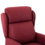 Sillón reclinable Rojo vino tinto 67.5 x 93.5 x 101.5 cm tela
