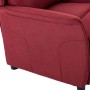 Sillón reclinable Rojo vino tinto 67.5 x 93.5 x 101.5 cm tela