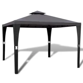 Gazebo with roof 3x3 m dark gray by vidaXL, Tents and gazebos - Ref: Foro24-41451, Price: 243,59 €, Discount: %