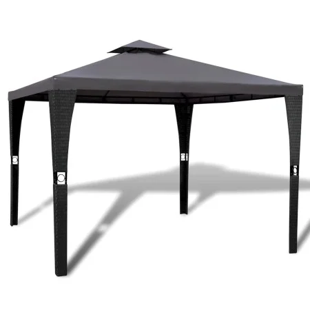 Gazebo with roof 3x3 m dark gray by vidaXL, Tents and gazebos - Ref: Foro24-41451, Price: 243,59 €, Discount: %