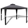 Cenador con tejado 3x3 m gris oscuro de vidaXL, Carpas y cenadores - Ref: Foro24-41451, Precio: 247,42 €, Descuento: %