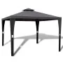 Cenador con tejado 3x3 m gris oscuro de vidaXL, Carpas y cenadores - Ref: Foro24-41451, Precio: 244,40 €, Descuento: %