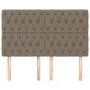 Headboards 4 units taupe gray fabric 72x7x78/88 cm by , Headboards and footboards - Ref: Foro24-3116670, Price: 147,03 €, Dis...
