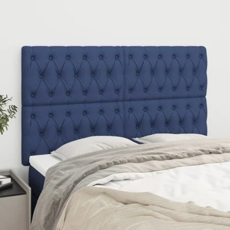 Kopfteile 4 Einheiten aus blauem Stoff 72x7x78/88 cm von , Kopf- und Fußteile - Ref: Foro24-3116672, Preis: 118,83 €, Rabatt: %