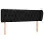 Cabecero de tela negro 147x23x78/88 cm de , Cabeceros y pies de cama - Ref: Foro24-3117480, Precio: 74,95 €, Descuento: %