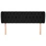 Cabecero de tela negro 147x23x78/88 cm de , Cabeceros y pies de cama - Ref: Foro24-3117480, Precio: 74,95 €, Descuento: %