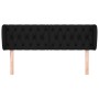 Kopfteil aus schwarzem Stoff, 147 x 23 x 78/88 cm von , Kopf- und Fußteile - Ref: Foro24-3117480, Preis: 75,26 €, Rabatt: %