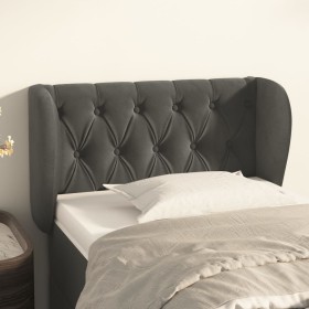 Dunkelgraues Samtkopfteil 83x23x78/88 cm von , Kopf- und Fußteile - Ref: Foro24-3117511, Preis: 52,83 €, Rabatt: %