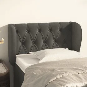Dunkelgraues Samtkopfteil 83x23x78/88 cm von , Kopf- und Fußteile - Ref: Foro24-3117511, Preis: 51,99 €, Rabatt: %