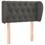 Dark gray velvet headboard 83x23x78/88 cm by , Headboards and footboards - Ref: Foro24-3117511, Price: 52,83 €, Discount: %
