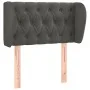 Dark gray velvet headboard 83x23x78/88 cm by , Headboards and footboards - Ref: Foro24-3117511, Price: 51,99 €, Discount: %